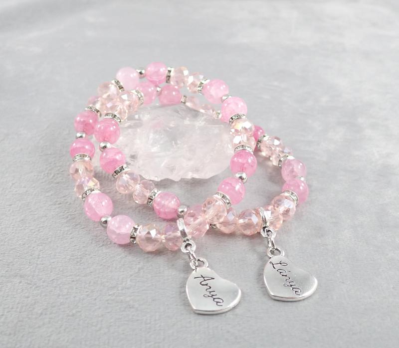 Anya-lánya karkötők, rózsaszín 2