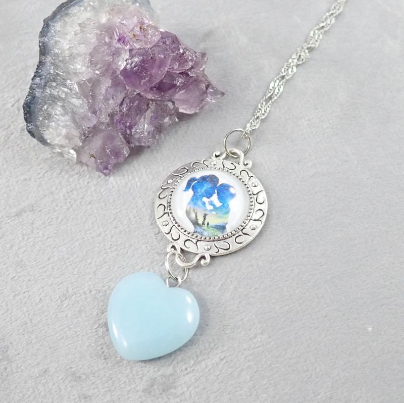 Anyaság medál kékkvarccal