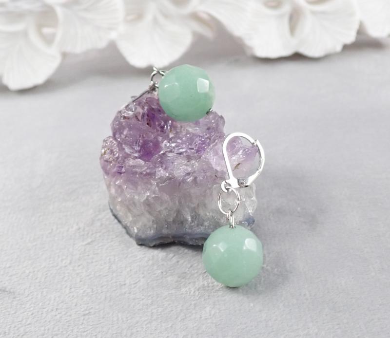 Aventurin gömb fülbevaló