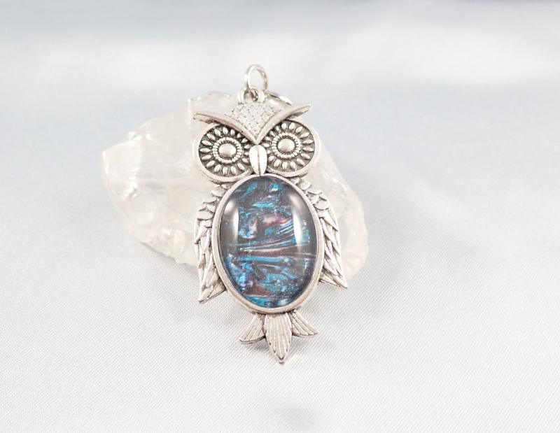 Bagoly talizmán kulcstartó – Titokzatos kék