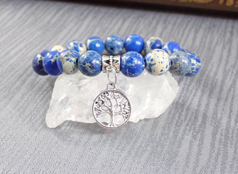 Császárkő karkötő életfával