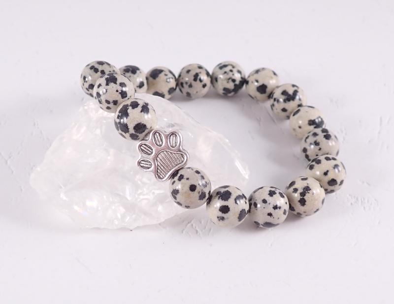 Dalmata jáspis karkötő tappanccsal
