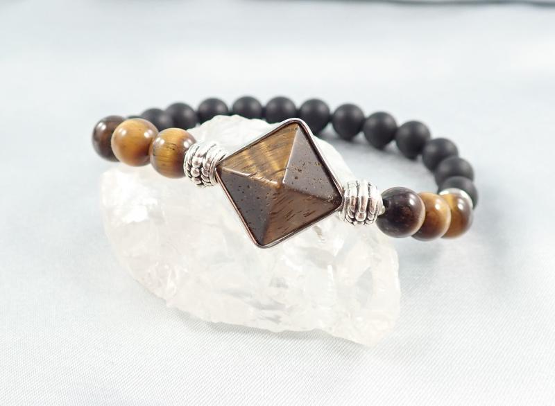 Erőközpont – tigrisszem karkötő