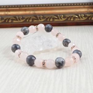 Achát és labradorit karkötő 3