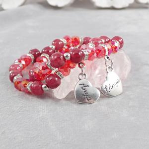 Anya-lánya karkötők, bordó