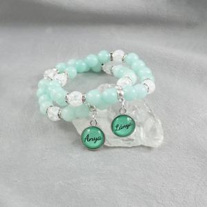 Anya-lánya karkötők, világoszöld 1