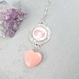 Anyaság medál színezett jádéval