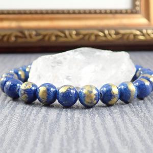 Arany-kék jáde karkötő