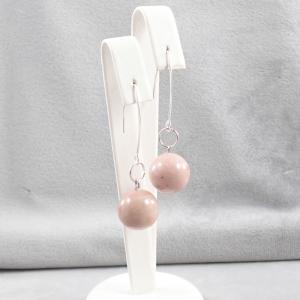 Ásványgömb ezüstszín száron, rodonit