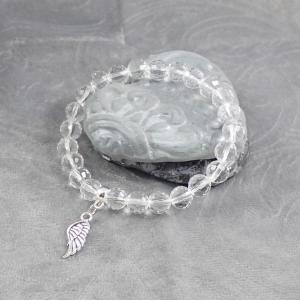Áttetsző gyöngy karkötő angyalszárnyas 1