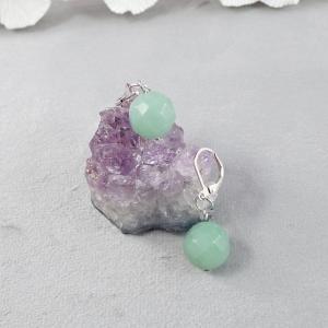 Aventurin gömb fülbevaló