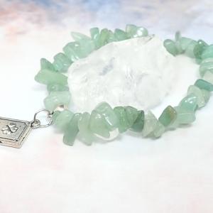 Aventurin szemcse karkötő (XL)