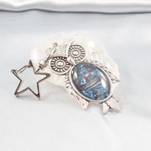 Bagoly talizmán kulcstartó – Titokzatos kék