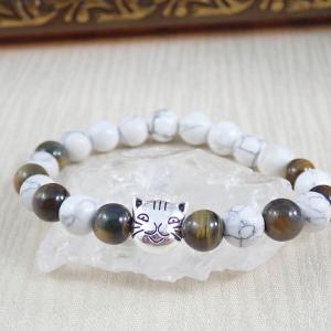 Cicafejes karkötő, howlit és tigrisszem