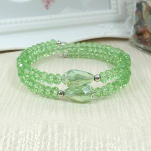 Csillogó zöld memória karkötő