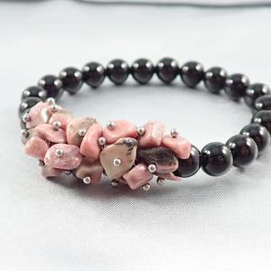 Erdei rózsa ásvány karkötő