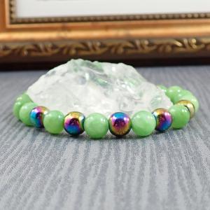 Hematit és jáde karkötő