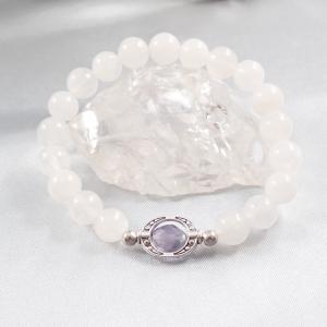 Holdkapu karkötő, fehér, egy gyöngyös