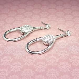 Ívek és strasszok fülbevaló