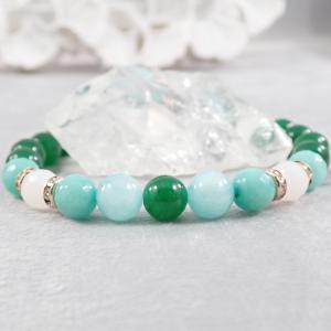 Jáde-achát karkötő