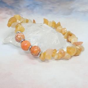 Jáde szemcse karkötő regalittal