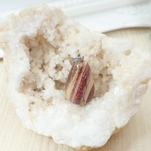 Jáspis medál, csepp, nyaklánccal 5