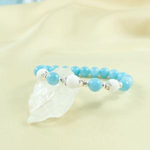 Karkötő hófehér matt jádéval