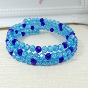 Kék árnyalatok memória karkötő 4