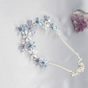 Kék virágfürt nyaklánc