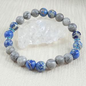 Képjáspis és császárkő karkötő 1