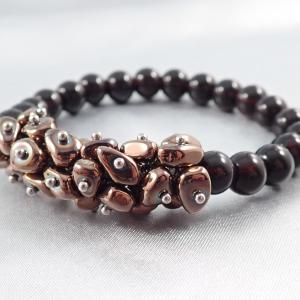 Lélekvirág – Bronz elegancia karkötő
