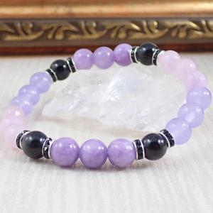 Lila árnyalatok achát karkötő