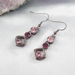 Lila árnyalatok fülbevaló