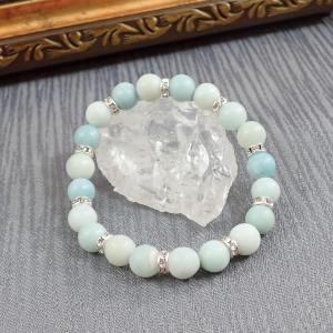 Matt amazonit karkötő