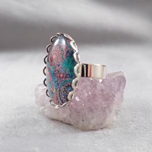 Modern mandalás gyűrű 1