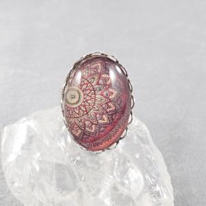 Modern mandalás gyűrű 5