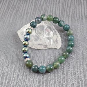 Mohaachát-hematit karkötő