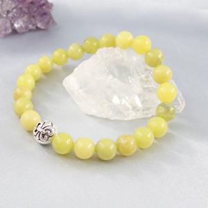 Olíva harmónia – jáde karkötő