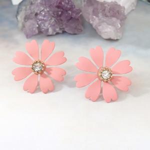Pillangóvirág fülbevaló rózsaszín