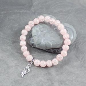 Roppantott gyöngy karkötő, angyalszárnyas 1