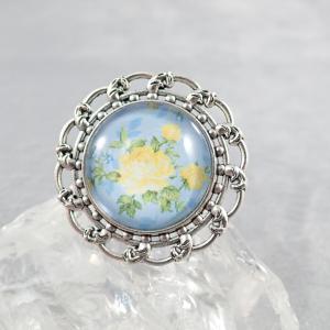 Sárga rózsás gyűrű