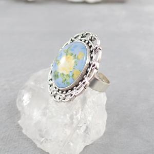 Sárga rózsás gyűrű