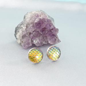 Sellő fülbevaló, sárga