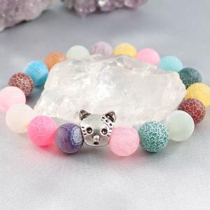 Színes, cicás karkötő