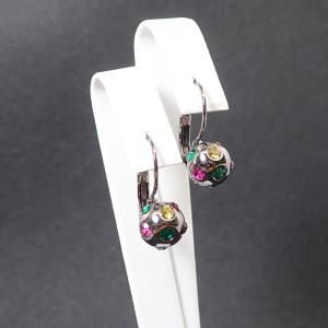 Színes gömböcske fülbevaló