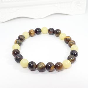 Tigrisszem és jáde karkötő