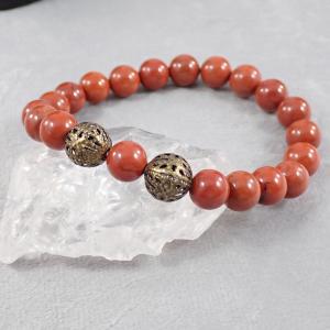 Vörös jáspis karkötő