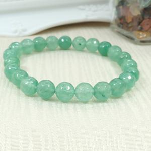 Zöld achát karkötő, csiszolt