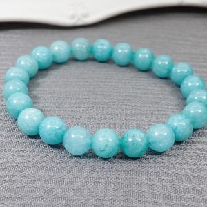 Zöldeskék achát karkötő