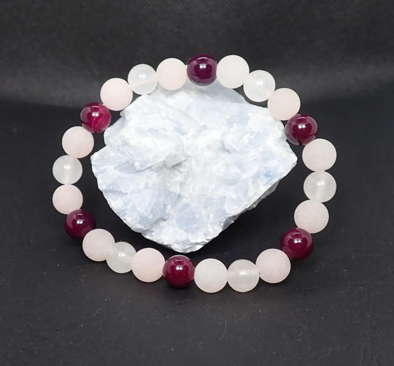 Jádék és achátok karkötő